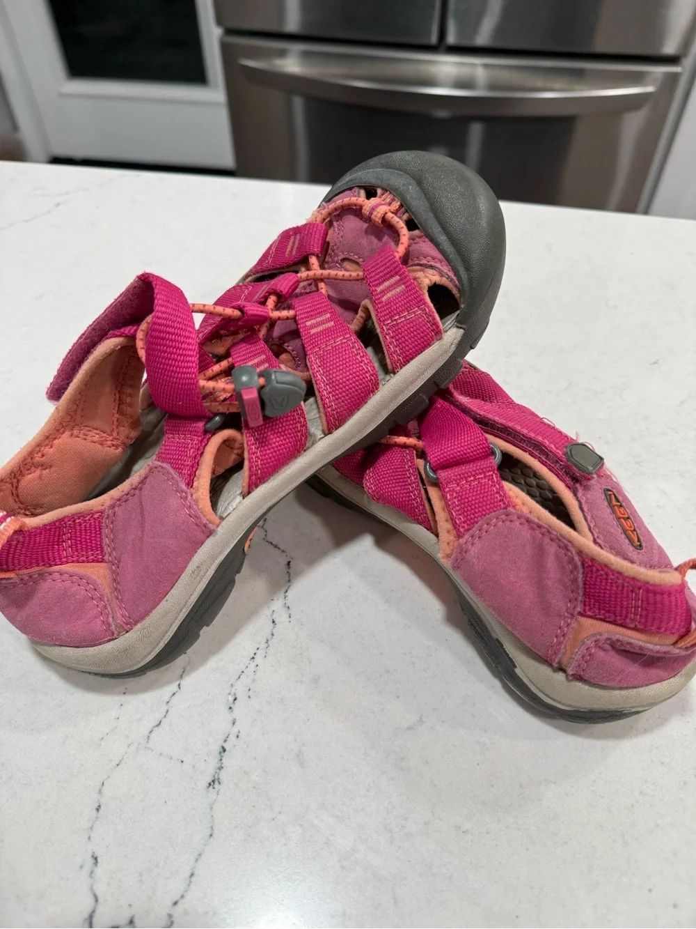 KEEN Newport H2 Kids Waterproof Closed-Toe Strappy Sandals Pink US 3